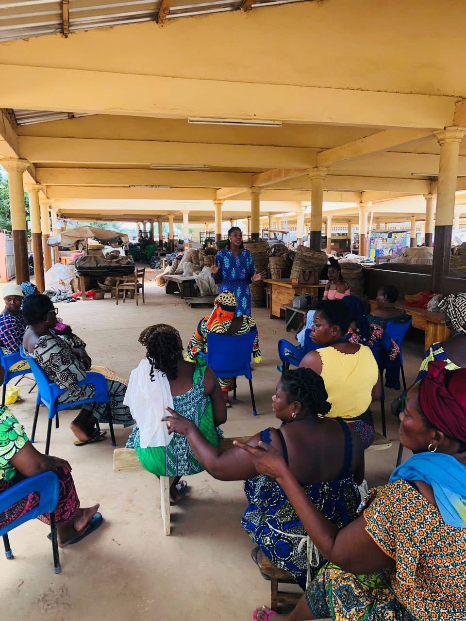 Sensibilisation au marché de Bè Klikamé 🧺